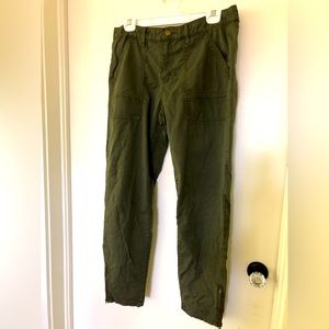 Daily Ritual olive green utility pants sz 12